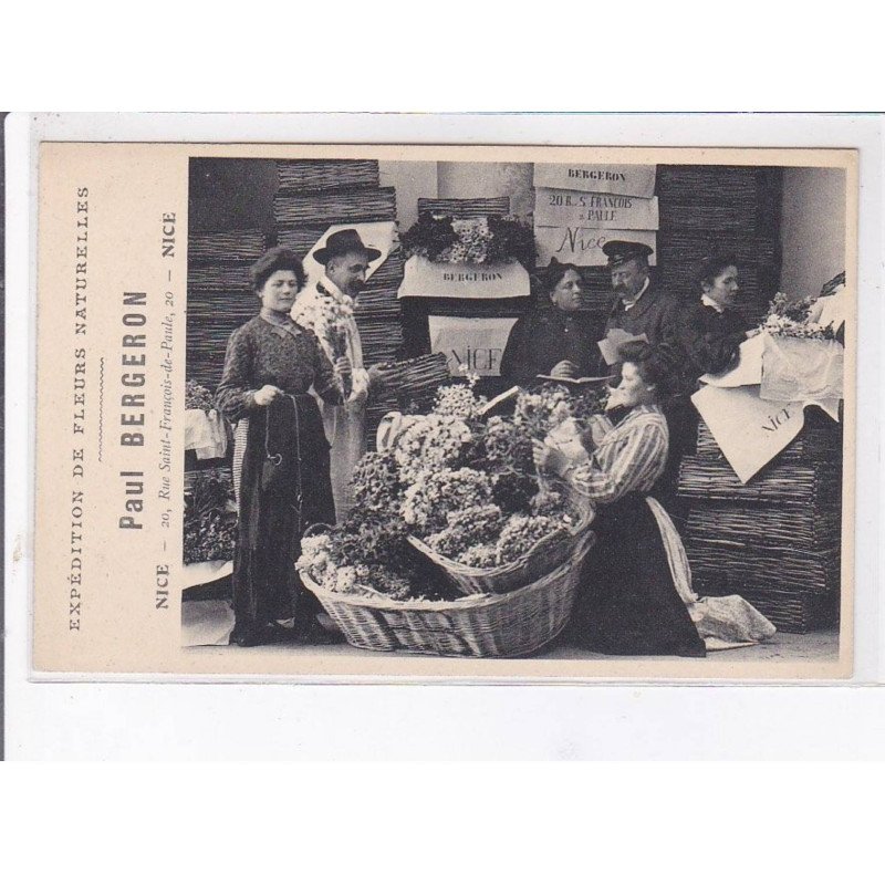 NICE: expédition de fleurs naturelles, Paul Bergeron - très bon état