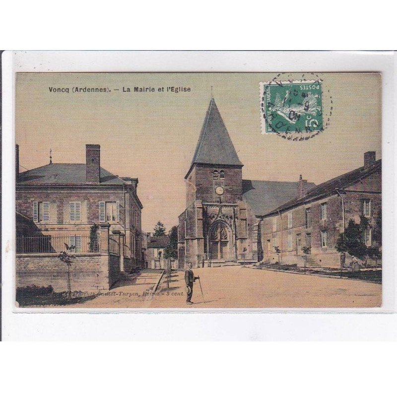 VONCQ: la mairie et l'église - très bon état