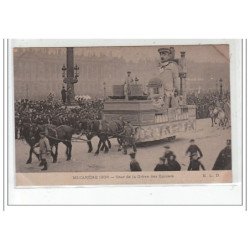 PARIS 1er : Mi-Carême 1906 - le char de la Grève des épiciers -très bon état