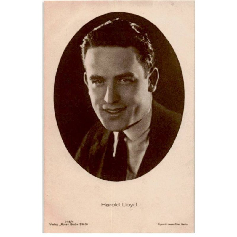 ARTISTES CINEMA ACTEUR ou ACTRICE: Harold Lloyd - très bon état