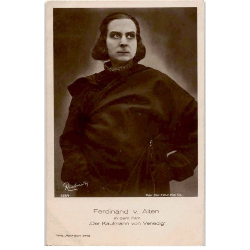 ARTISTES CINEMA ACTEUR ou ACTRICE: Ferdinand V. Alten - très bon état ARTISTES CINEMA ACTEUR ou ACTRICE: Ferdinand V. Alten - très bon état