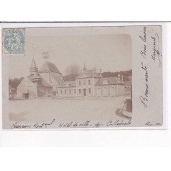 FRESNEAUX - MONTCHEVREUIL - Carte photo - Hôtel de Ville et cathédrale - très bon état