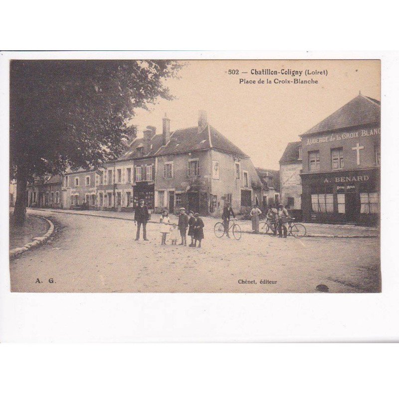 CHATILLON-COLIGNY - Place de La Croix Blanche - très bon état