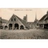 EGREVILLE: la halle et l'église - très bon état