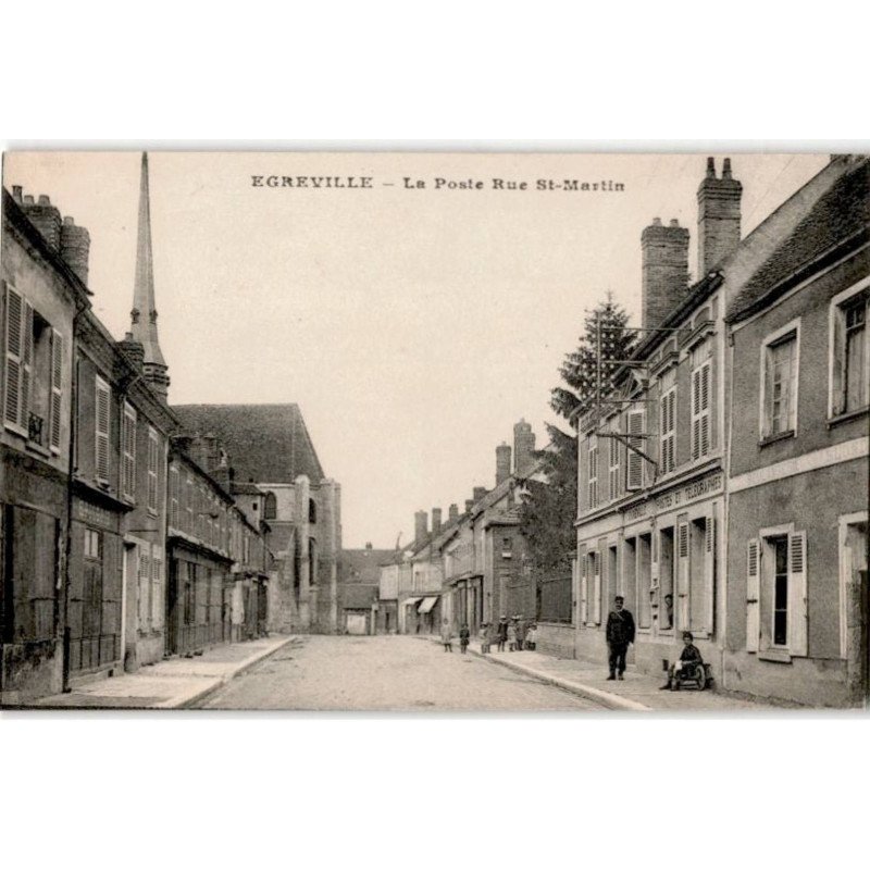 EGREVILLE: la poste rue saint-martin - très bon état