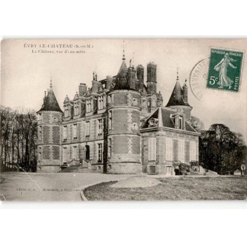 EVRY LE-CHATEAU: le château vue d'ensemble - état