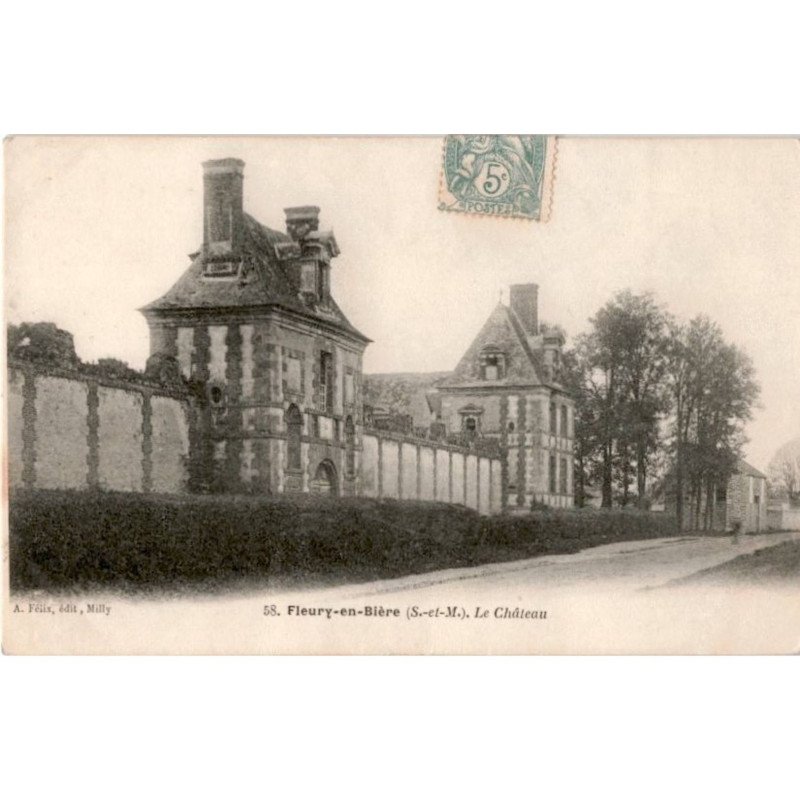 FLEURY-en-BIERE: le château - très bon état