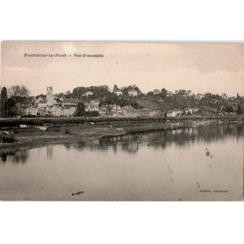 FONTAINE-le-PORT: vue d'ensemble - très bon état