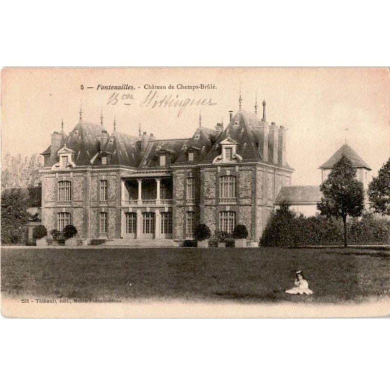 FONTENAILLES: château de champs-brûlé - très bon état