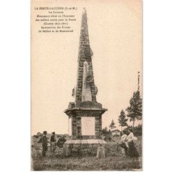 LA FERTE GAUCHER: la colonne monument élevé en l'honneur des soldats morts pour la patrie - très bon état