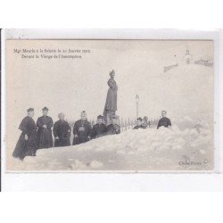 SALETTE: Mgr maurin, 10 janvier 1912, devant la vierge de l'assomption - très bon état