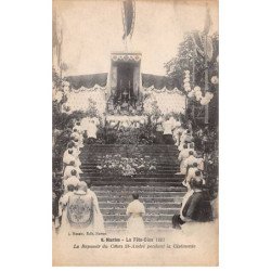 NANTES - La Fête Dieu 1921 - Le Reposoir du Cours Saint André pendant la Cérémonie - très bon état