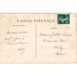 FONTAINEBLEAU: visite du roi d'espagne à paris, le roi et M. Poincaré - très bon état