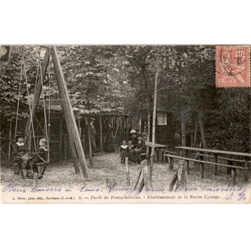FONTAINEBLEAU: établissement de la roche éponge - très bon état