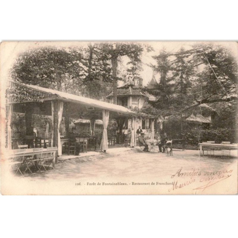 FONTAINEBLEAU: restaurant de franchard, forêt - état