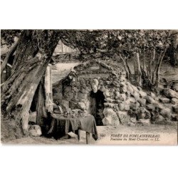 FONTAINEBLEAU: fontaine du mont chauvet forêt - très bon état