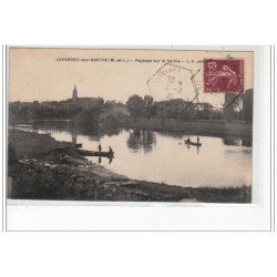 JUVARDEIL SUR SARTHE - Paysage sur la Sarthe - très bon état