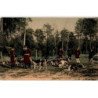 FONTAINEBLEAU: chasse à courre en forêt de fontainebleau, la meutte au rendez-vous - très bon état