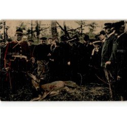 FONTAINEBLEAU: chasse à courre en forêt de fontainebleau la mort - très bon état