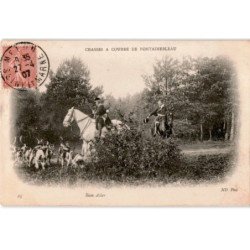FONTAINEBLEAU: chasse à courre en forêt de fontainebleau bien aller - très bon état