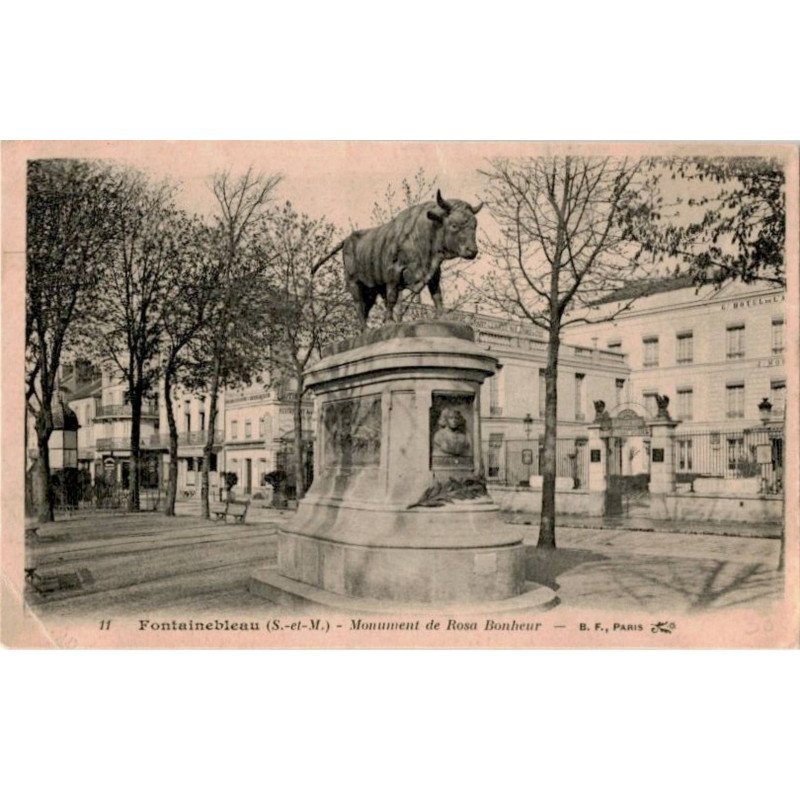 FONTAINEBLEAU: monument de rosa bonheur - état