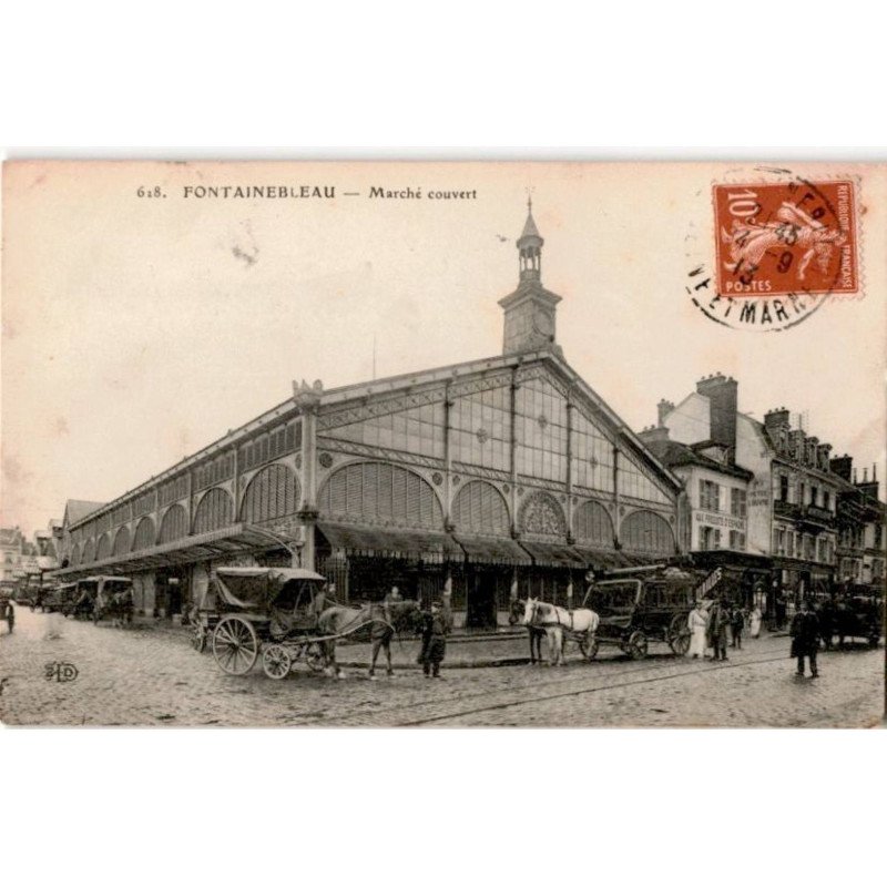 FONTAINEBLEAU: marché couvert - très bon état