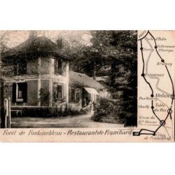 FONTAINEBLEAU: forêt de fontainebleau restaurant de franchard - très bon état