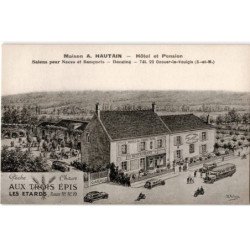 OZOUER-le-VOULGIS: maison A. Hautain hôtel et pension salons pour noces et banquets - très bon état