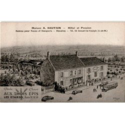 OZOUER-le-VOULGIS: hôtel et pension salons pour noces et banquets, dancing, aux trois épis - très bon état