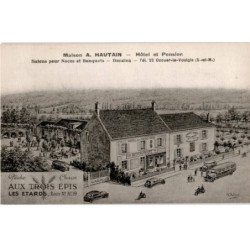OZOUER-le-VOULGIS: hôtel et pension salons pour noces et banquets, dancing, aux trois épis - très bon état
