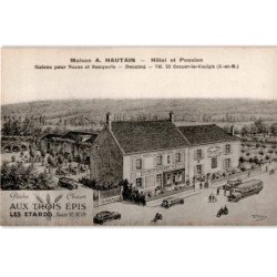 OZOUER-le-VOULGIS: hôtel et pension salons pour noces et banquets, dancing, aux trois épis - très bon état