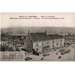 OZOUER-le-VOULGIS: hôtel et pension salons pour noces et banquets, dancing, aux trois épis - très bon état