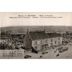 OZOUER-le-VOULGIS: hôtel et pension salons pour noces et banquets, dancing, aux trois épis - très bon état