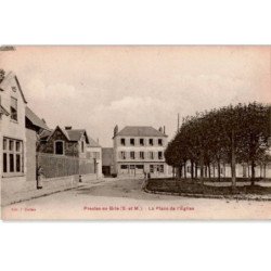 PRESLES-en-BRIE: la place de l'église - très bon état