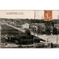 PONTHIERRY: panorama de l'avenue de la gare - état