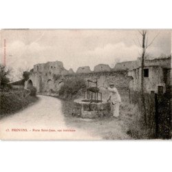 PROVINS: porte saint-jean vue intérieure - état