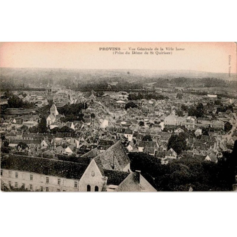 PROVINS: vue générale de la ville basse - très bon état