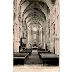 RAMPILLON : l'intérieur de l'église monument historique XIIIe siècle - état