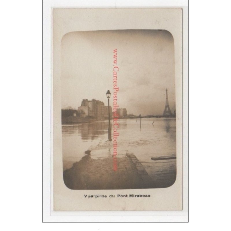 PARIS - inondations 1910 - carte photo - très bon état