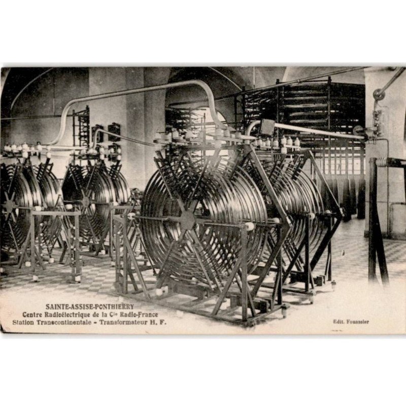 SAINT-ASSISE-PONTHIERRY: centre radioelectrique de la Cie radio-france station transcontinentale - très bon état