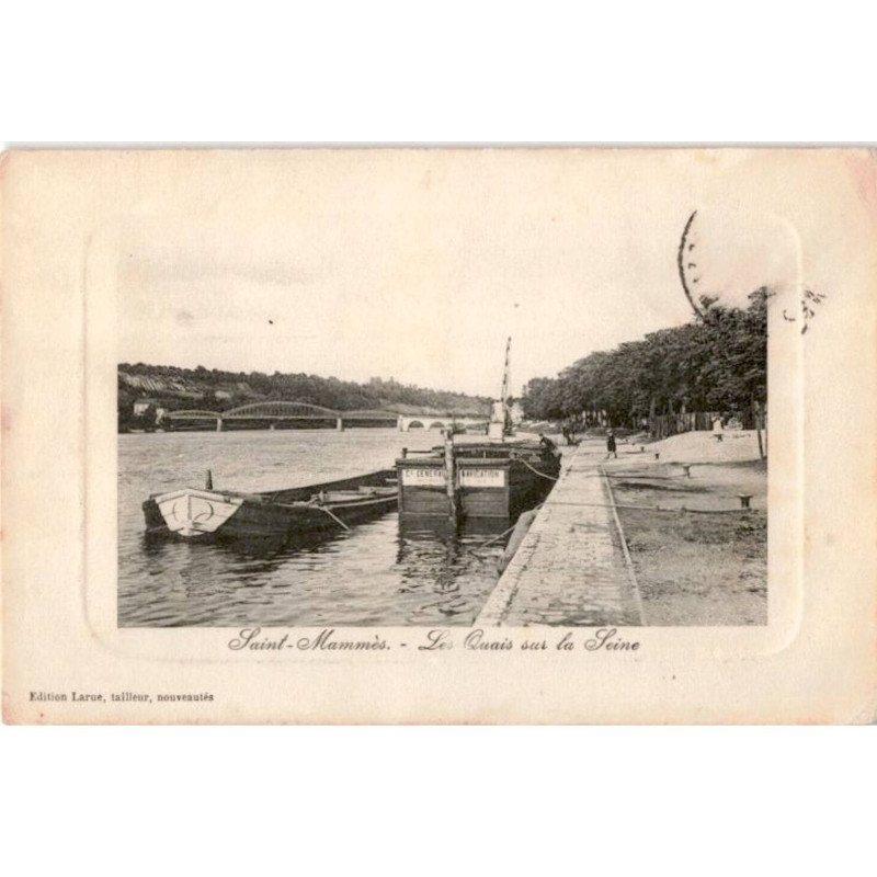 SAINT-MAMMES: les quais sur la seine - état