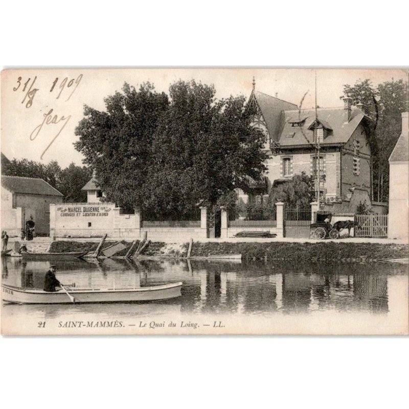 SAINT-MAMMES: le quai du loing - très bon état