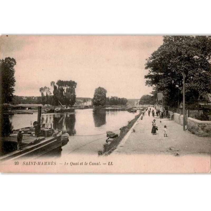 SAINT-MAMMES: le quai et le canal - très bon état