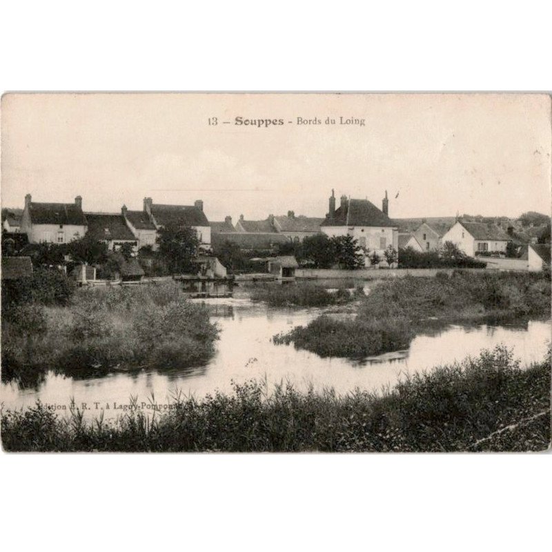 SOUPPES-sur-LOING: bords du loing - état