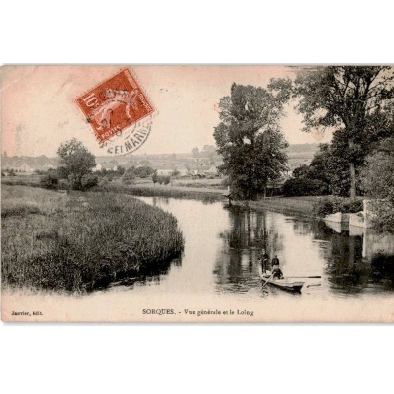 SORQUES: vue générale et le loing - état