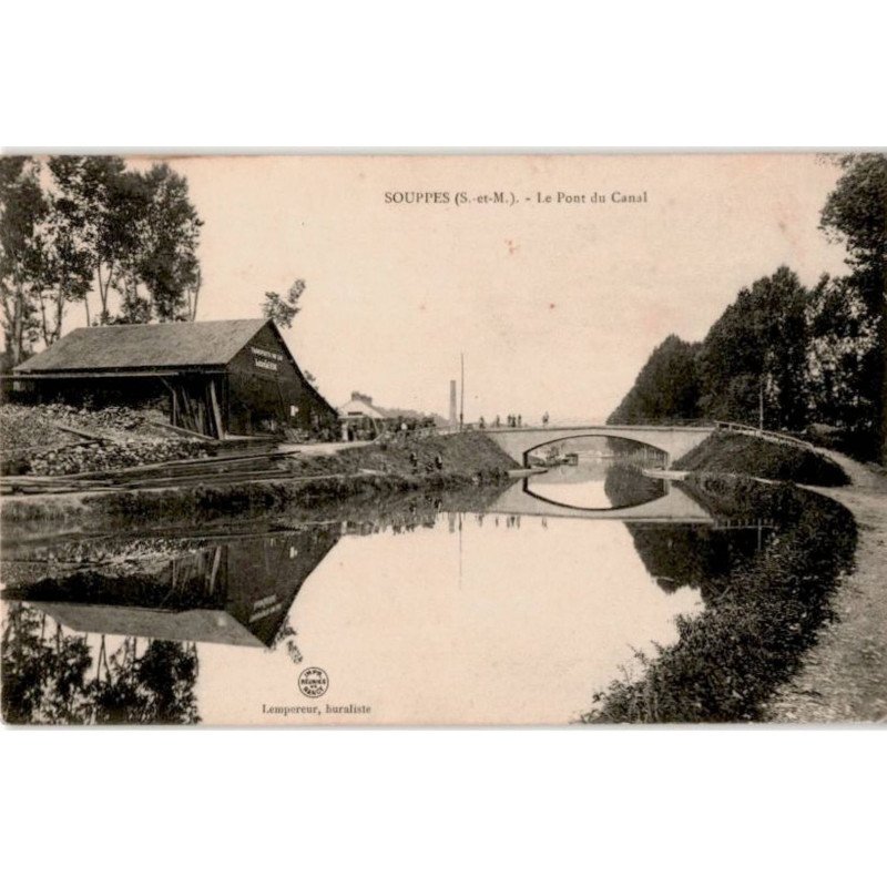 SOUPPES: le pont du canal - très bon état