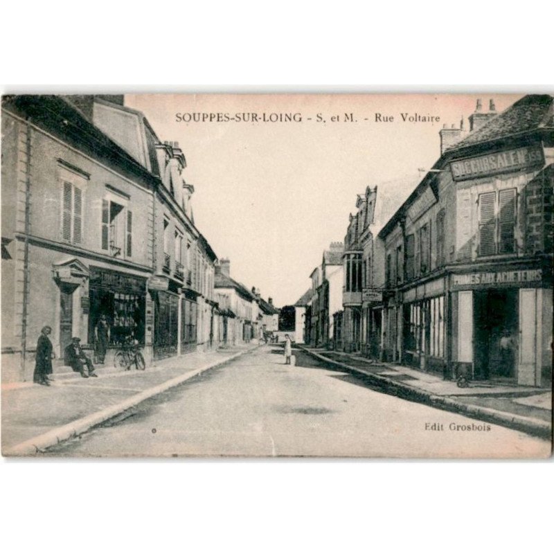 SOUPPES-sur-LOING: rue voltaire - état