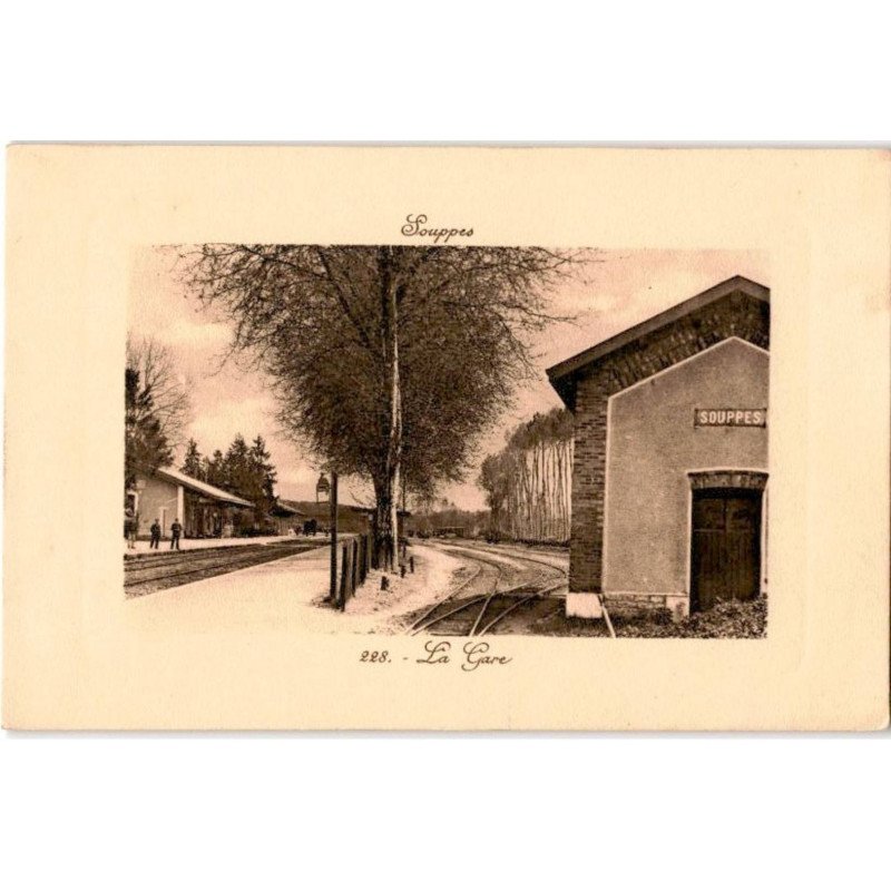 SOUPPES: la gare - très bon état