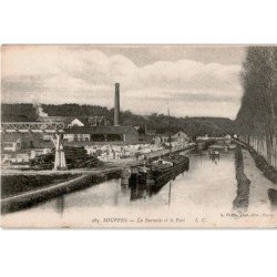 SOUPPES: la sucrerie et le port - très bon état