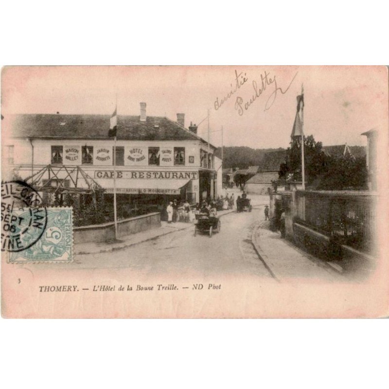THOMERY: l'hôtel de la bonne treille - très bon état